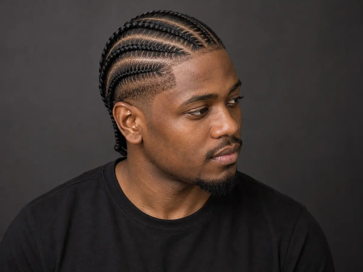 Cornrow braids hairstyle inspiration — Clean scalp braids with a precise finish.